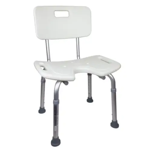 silla de baño altura regulable respaldo asiento en u marisma mobiclinic